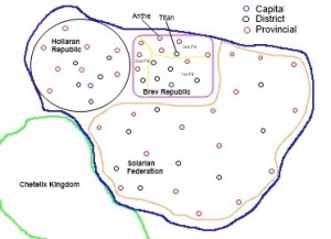 Early map of the TCOTU galaxy